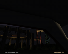 The Liberty State Pavilion from inside my Car