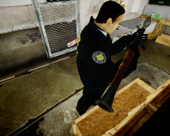 ATF Agents Raid suspected weapons dealer home