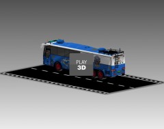 korsky Bus   Park Police Command Vehicle   lowpoly P2