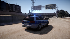VW Passat Autobahnpolizei back