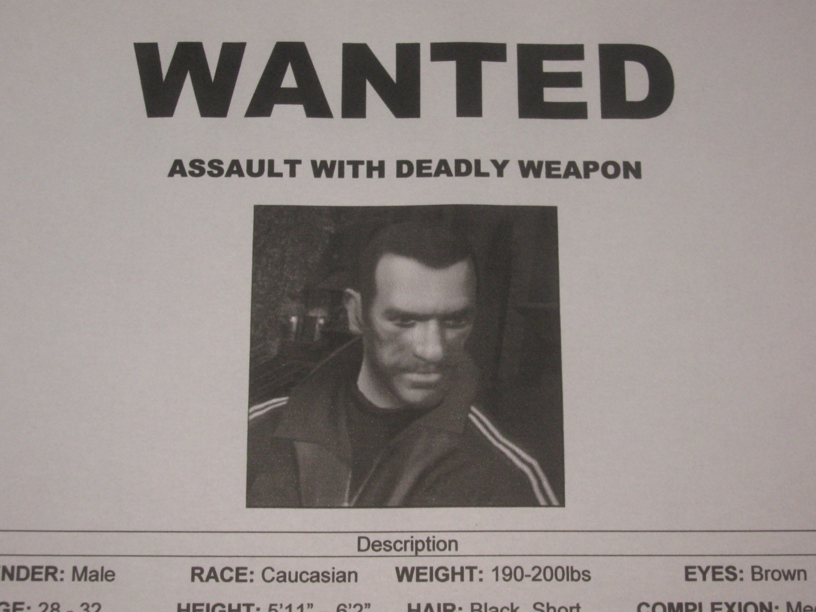 GTA V - Wanted Niko Bellic 