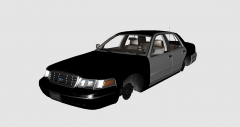 preview Ford Crown Victoria Driver SF Conversion, HQ model/Low Poly