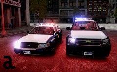 Texas State Police Tahoe and CVPI