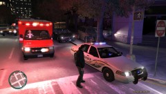 Downtown big accident