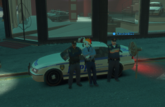 Driving down the street during a heatwave