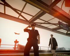 Patrolling at Francis airport station