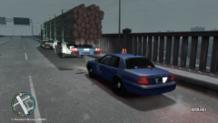 MSP pulling over truck.