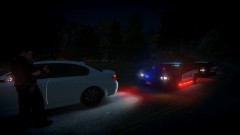 Traffic stop At night