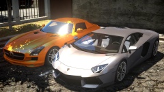 2012 Lamborghini Aventador LP700-4 & 2010 Mercedes-Benz SLS AMG