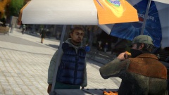 Bought a hot dog!