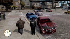 Well the bait car got a bit damaged