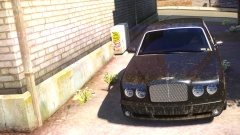 Couldn't find a car wash so here's a dirty Bentley