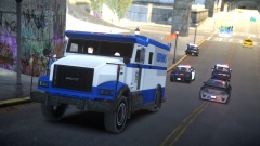 Armored Truck escaping from the LSPD