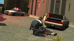 It appears to be that he died from gun wounds.