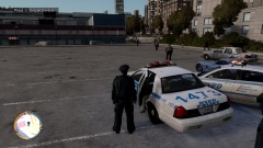 Had a small chase.. Around the parking lot