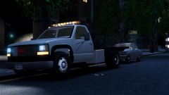 GMC Flatbed & 1970 Datsun Bluebird 510 Sedan