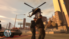 Helicopter assisting an arrest