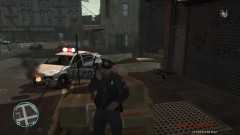 Burning Policecar