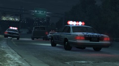 LCPD in pursuit of armed robbers