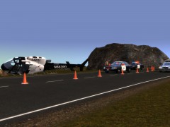 Crashed LAPD helicopter