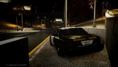 California Highway Patrol Slicktop Unit on Radar Duty