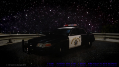 California Highway Patrol Ford Crown Victoria Police Interceptor - Federal Signal Vision Halogen