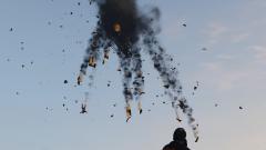 And down goes the helicopter