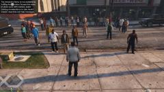 Franklin Luther King speaking to his supporters