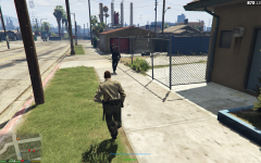 Suspect flee`s from crash scean