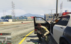 Shots fired Civilain down