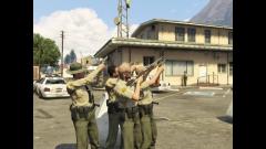 Group of LSSD Deputies Shooting at Suspects