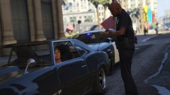 Ma'am, I'm going to have to give you a $100 ticket for ramming the rear of my car