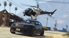 LSPD's helicopter unit does everything in order to stop the suspect...