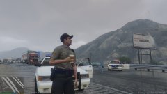 Rangers assisted the Sheriffs out in the desert for an unplanned DWI/DUI checkpoint. Traffic quickly ensued.