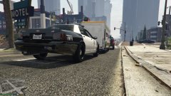 Stuck in traffic behind a Taco van