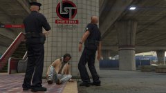 Sir, you have to move. You can't stay here.