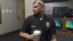 LSPD Downtown - A cuppa after finishing the paper work.