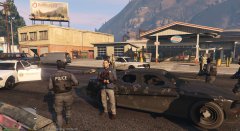 That was a big shootout, with the bankrobbers