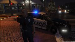 Gunfight at the bank robbery.