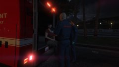 LSFD Paramedics treat one of the patients