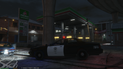 Pulling out of the gas station