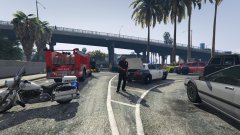 LSPD Directing traffic