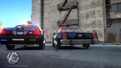 1980s & 2000s Police vehicle (rear)