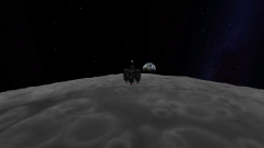 Kerbin-Rise on the Mun