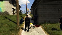 Scene of a gang shootout