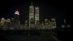 New York skyline, 10:31 pm