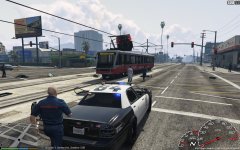 Coroner caught the train...