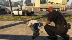 Officer Investigates Corpse