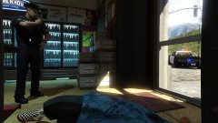 Store Robbery - suspect down.