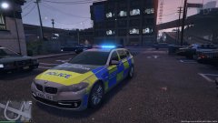 GTA V UK Police Lights - Met Police BMW 525D F11